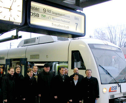 Einweihung des OSB-Bahnsteigs 7 in Offenburg