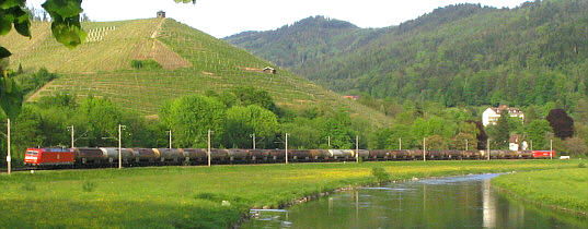 1780 Tonnen Kerosinzug über die Schwarzwaldbahn nach Glattbrugg